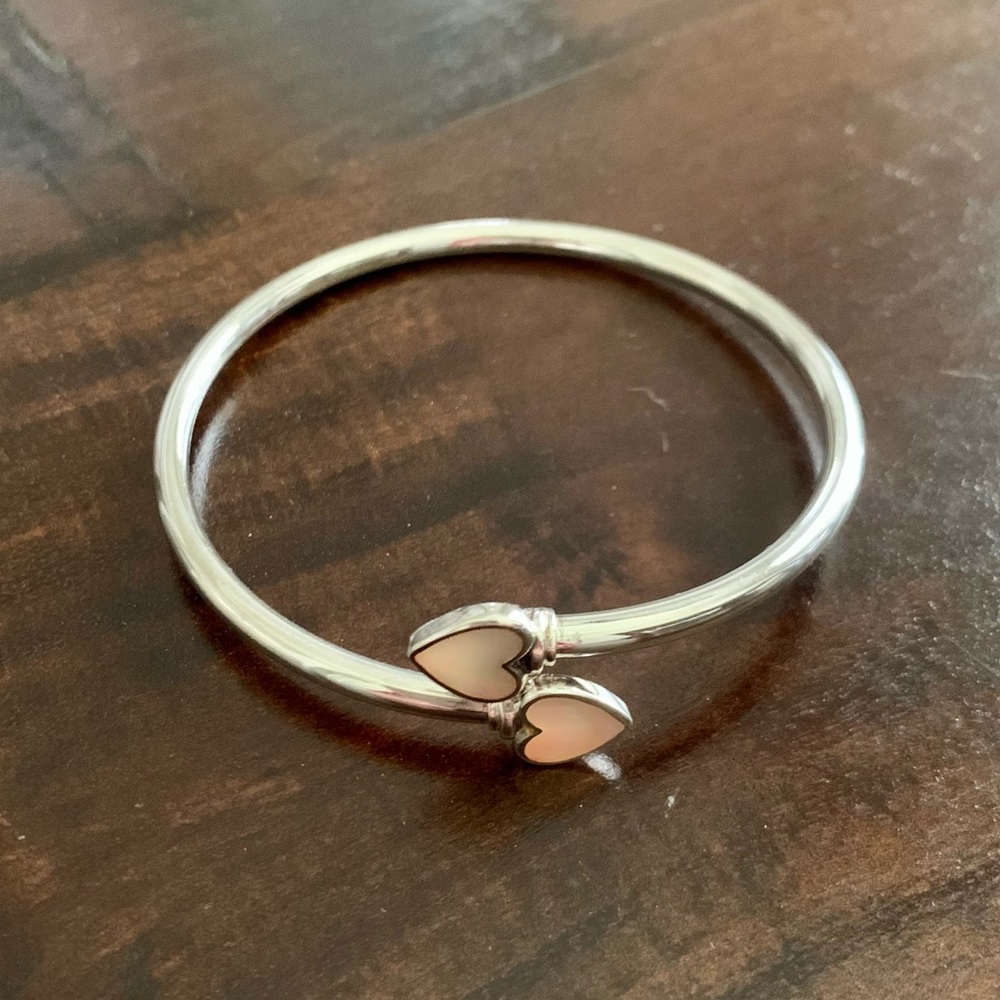 Sterling Silver & Mother of Pearl Bangle